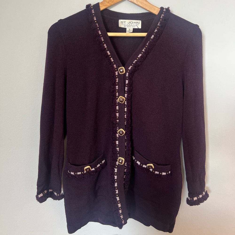 St John tweed cardigan